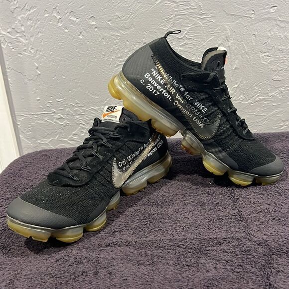 🔥🔥 Nike Air VaporMax x OFF-WHITE 2018 - AA3831-002 - Men Sz 10 - *READ* - Picture 6 of 14